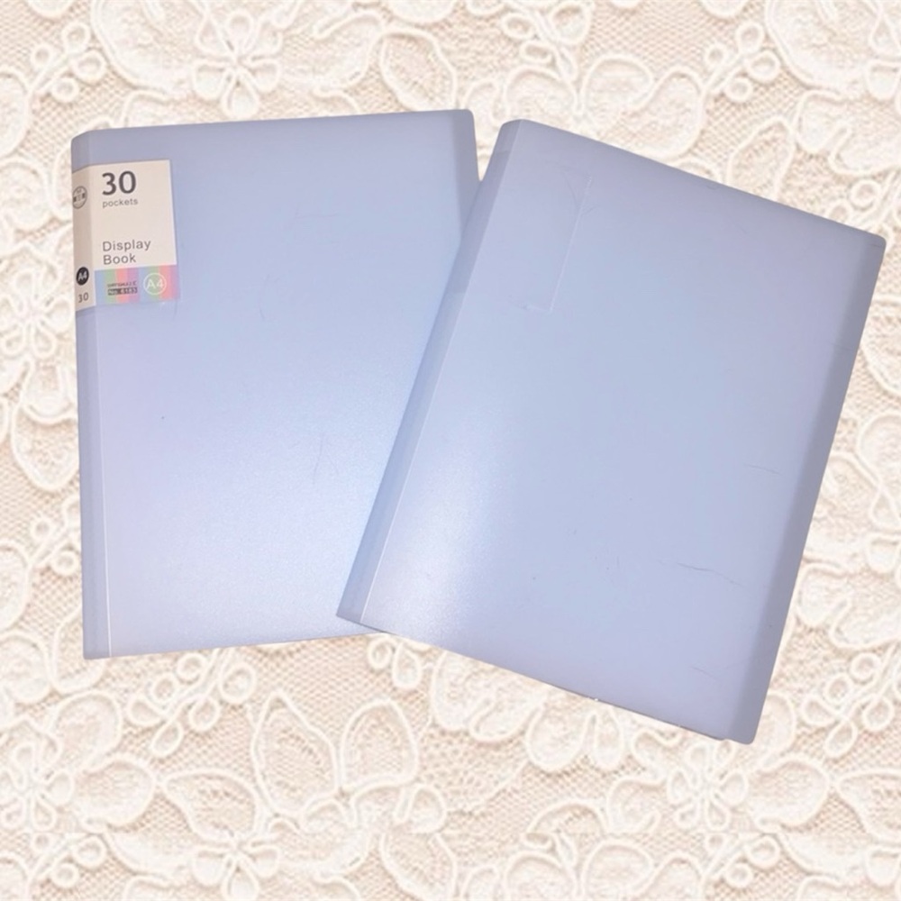 TWO Light Blue Display Portfolio Books